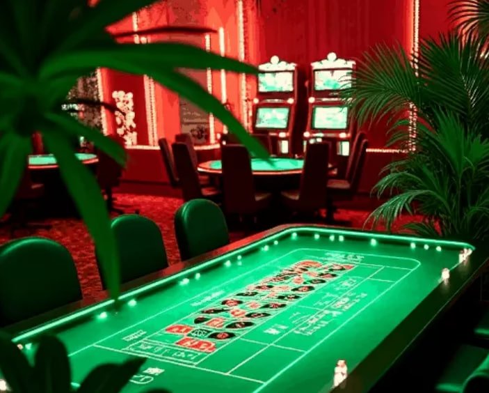 Kartu domino QQ dengan kombinasi nilai tinggi di meja permainan
